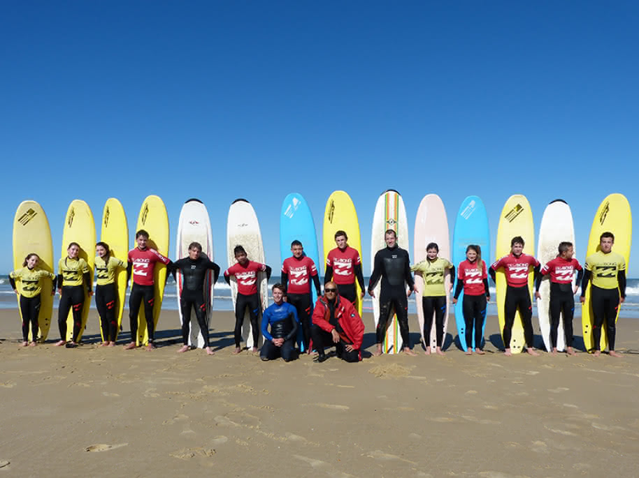 Ecole surf- Boco - Lacanau -groupe