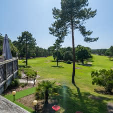 Best Western Lacanau Golf jardin vue terrace