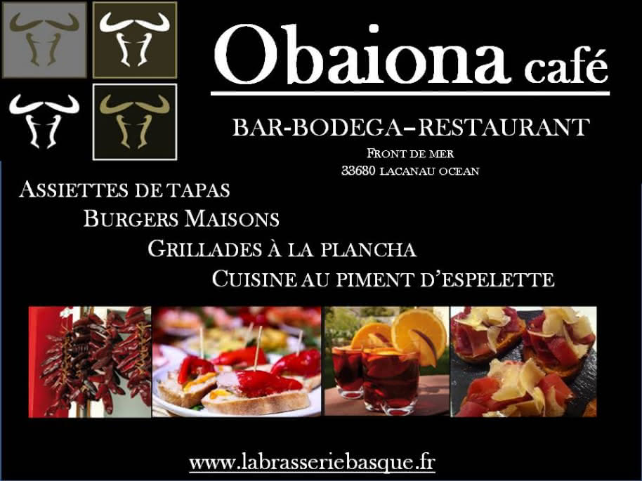 Restaurant Obaïona Café Lacanau Océan