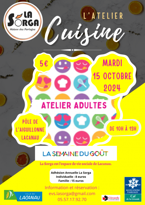 Atelier Cuisine - Octobre 2024