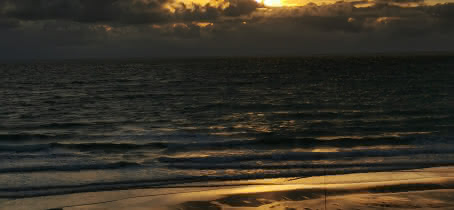 randonnée fatbike plage sunset