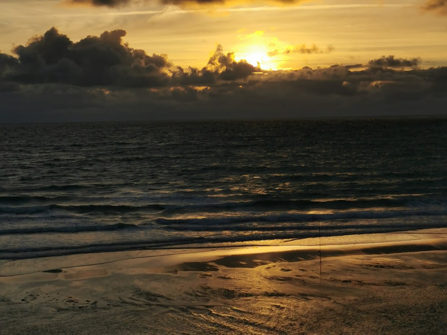 randonnée fatbike plage sunset